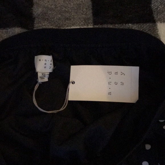 Polka Dot Elastic Waist A-Line Skirt - Picture 4 of 6